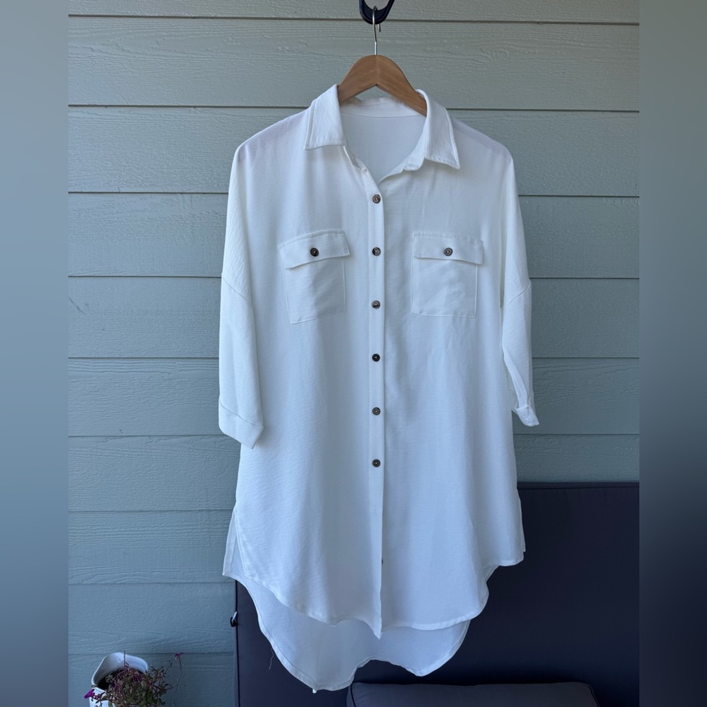 White Button-Up Shirt